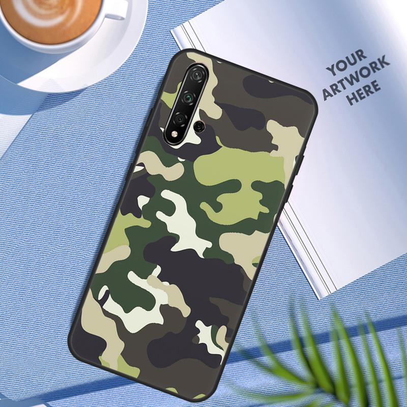 Camo Camouflage Combat Multicolor For Huawei Nova 11 12i 3i 7i 8i 9 10 SE Y60 Y61 Y70 Y72 Y73 Y90 Y91 P20 P30 Pro P40 Lite Case