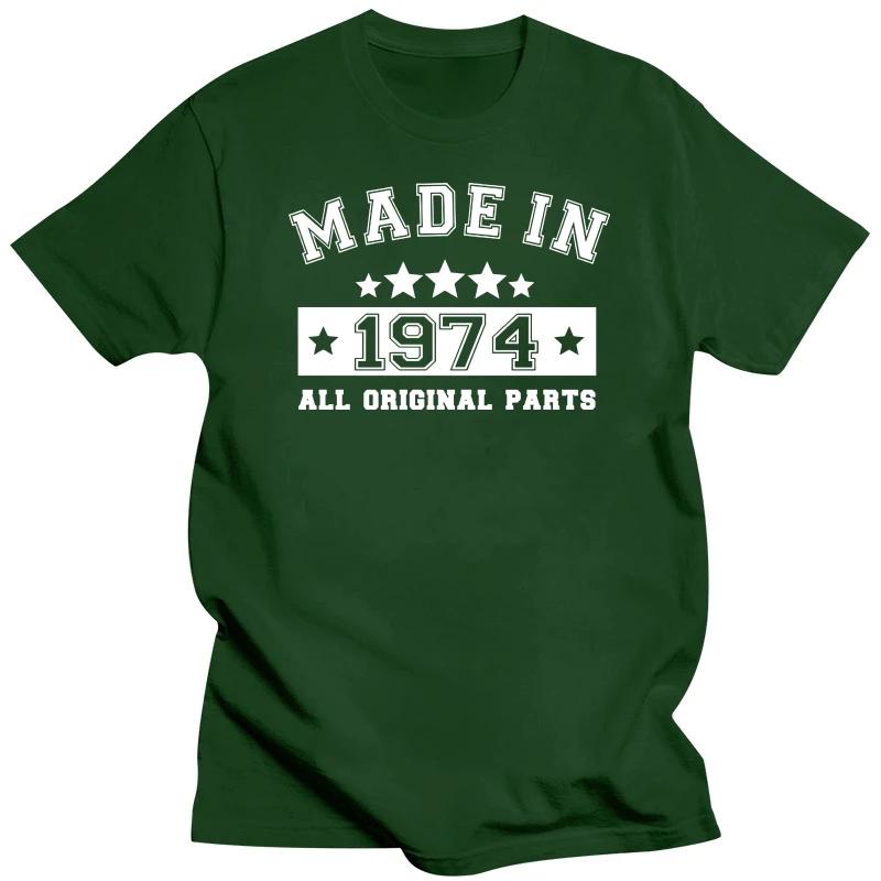 Funny Made In 1974 All Original Parts T Shirts Graphic Cotton Streetwear Short Sleeve T-shirt Father Birthday Gift