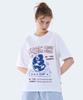 Yosemiti Music Pop Print Short Sleeve T-Shirt White Yt-3Y18