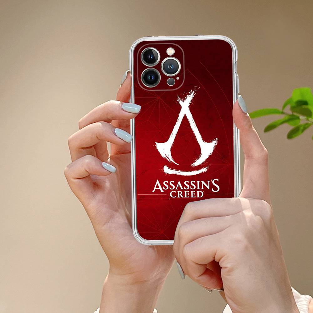 

A-Assassin S-Creed Gaming Transparent TPU Phone Case For IPhone 17 11 12 13 14 15 16 Pro Max 16 Plus Cover iPhone 14pro max