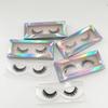 8mm 10mm 12mm Natural Short Full Strip Mink Eyelashes 3D Lashes with Free Holographic Lash Box