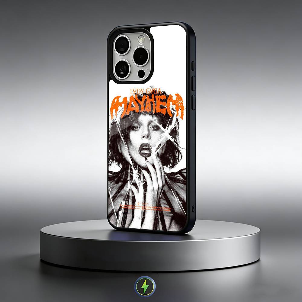 LADY GAGA M-MAYHEM Phone Case For iPhone17,16,15,14,13,12,11 Plus,Pro Max Magnetic For Magsafe Wireless Charging