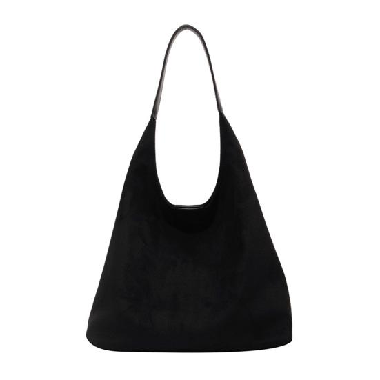 

Замшевая сумка через плечо в стиле ретро, большая вместимость, сумка-кроссбоди, регулируемый ремешок, повседневная сумка большой вместимости чёрный