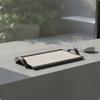Leather Tray with Handles Low-Profile Rectangular Tray with Metal Handles Modern Luxury for Interior Designers, Coffee Table