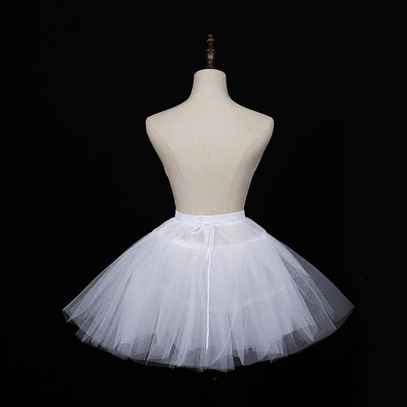 Girls Petticoat Underskirt Hoopless Tulle Underskirt For Dresses Crinoline Skirt  Women White Crinoline Petticoat