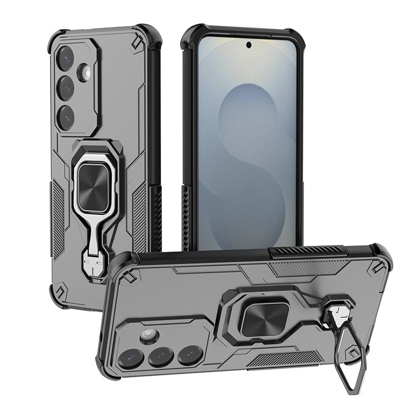 Camera Protection Magnetic Stand Phone Case for Samsung Galaxy S25 Ultra Edge S25 FE Plus 5G Ring Holder Back Cover