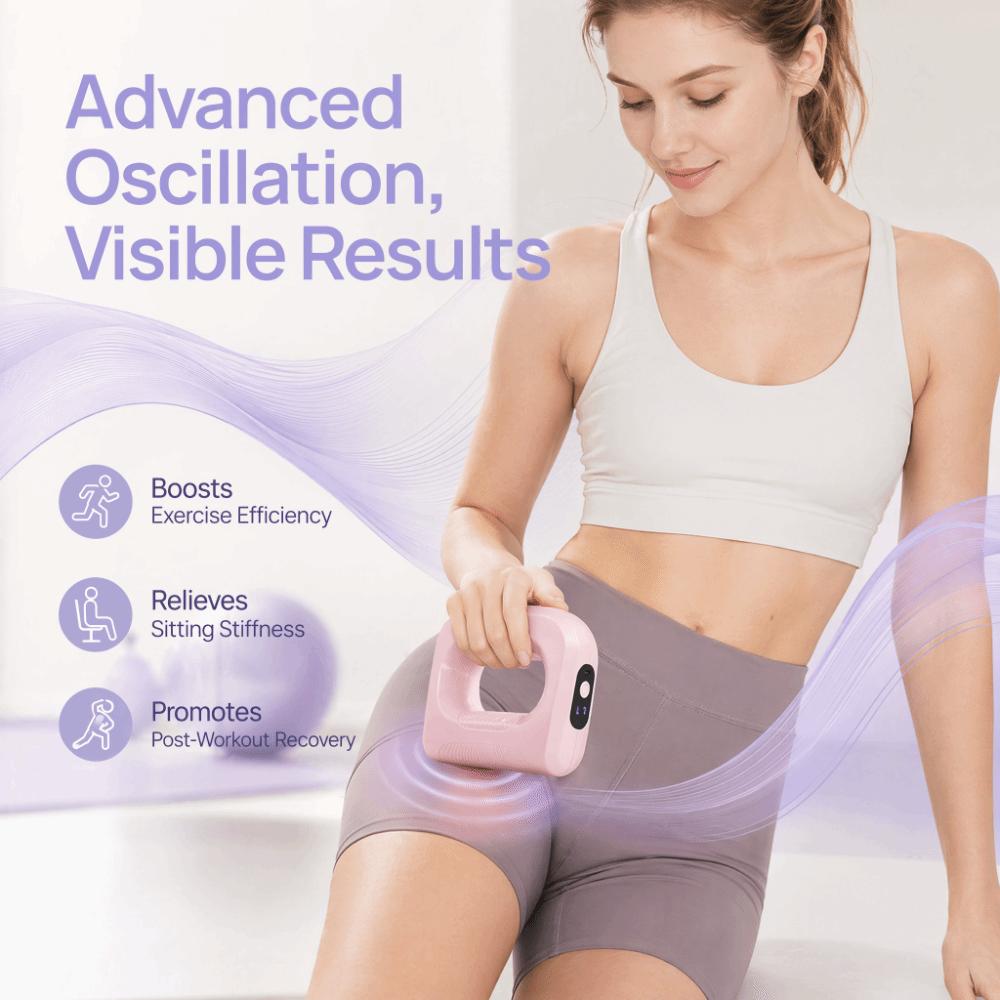 Portable Electric Fascia Massage Ring Adjustable Speed Muscle Handheld Massager Yoga