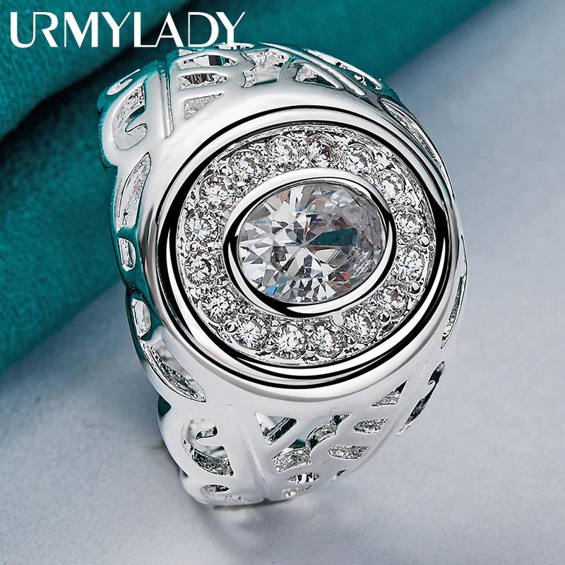 Купить Серебряное кольцо в форме часов с фианитами | Joom