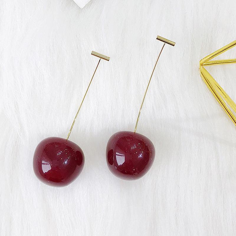 Pendientes Colgantes de Cereza Creativos de Moda - Estilo Europeo y Americano