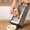Stainless Steel 4-Sided Cheese Grater Tower Standing Vegetable Zester Vegetable Shredder  Fruit