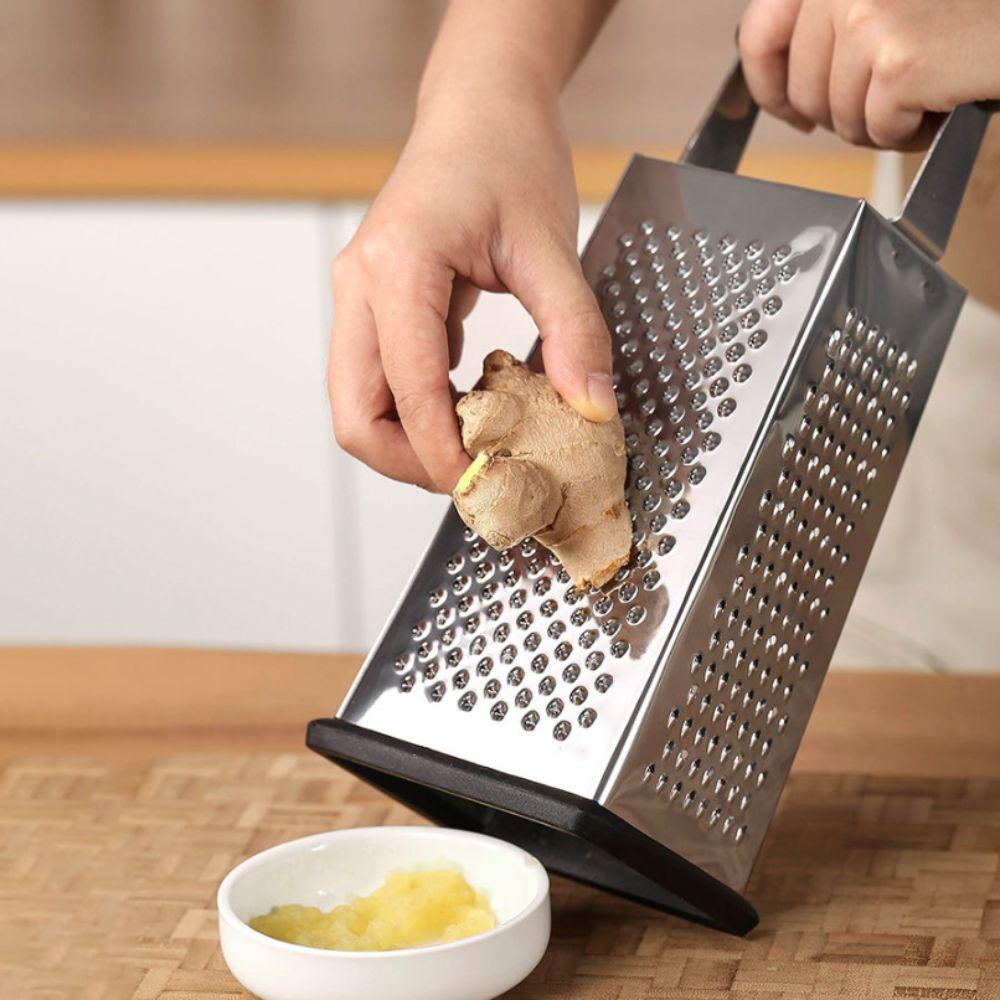 Stainless Steel 4-Sided Cheese Grater Tower Multifunctional Vegetable Shredder  Cooking