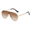 Gafas de sol de aviador unisex con montura ovalada para hombre y mujer, modernas y únicas, las últimas tonalidades de moda 2524