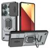 For Xiaomi Redmi Note 14S 4G Case PC+TPU Kickstand Phone Protector with Lens Cover