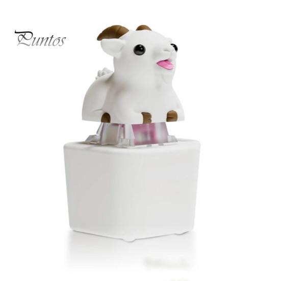 Finger Clicker Device 1/2Pcs Goat Keyboard Fidget Toy with Sound, Rechargeable Sheep Animal Push Button Toy, Decompression Keychain for Anxiety Relief