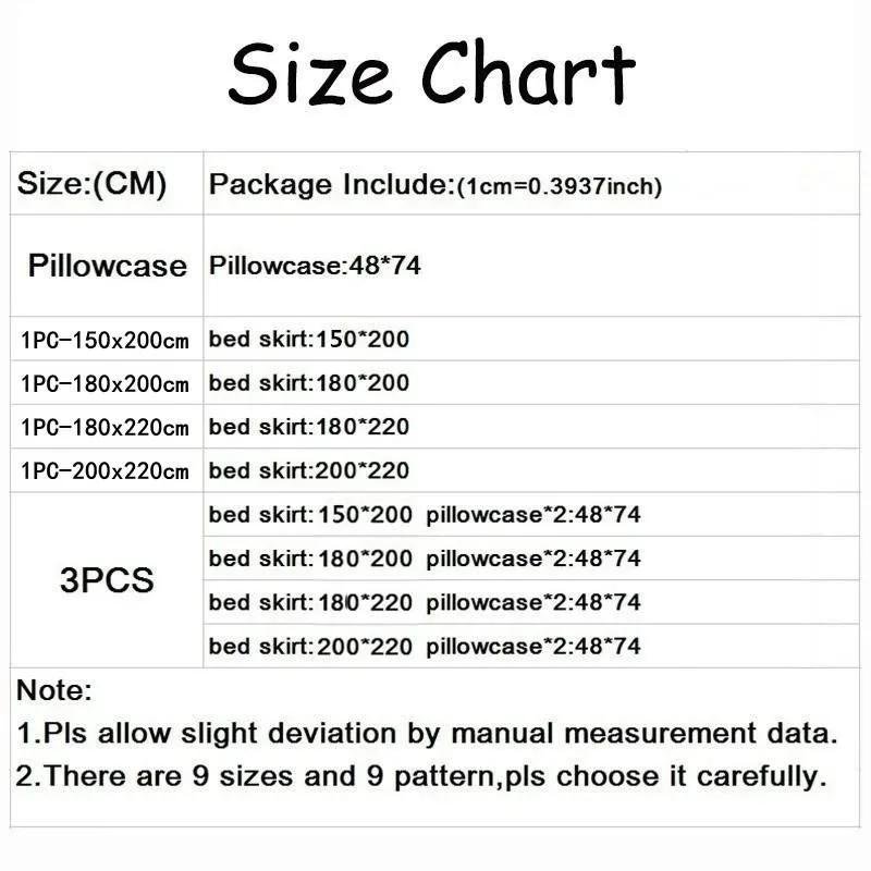 3PCS/Set Home Quarto Têxtil Princesa Renda Colcha Colcha Colcha Poliéster Algodão Luxo Capa de Cama Saias