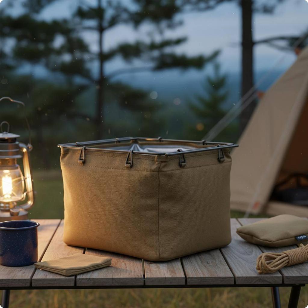 Detachable Ice Storage Bag Camping Table Chill Insert Portable Foldable Insulated for