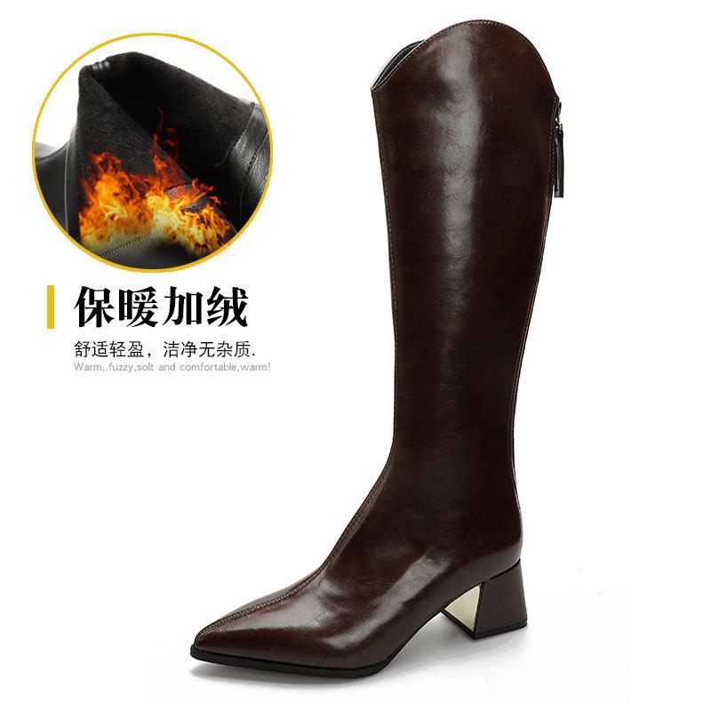 Scarpe da Donna 2026 Moda Comodi Stivali Alti da Donna Stivali di Alta Qualità Scarpe di Lusso per Donna Scarpe con Zip Botas Mujer