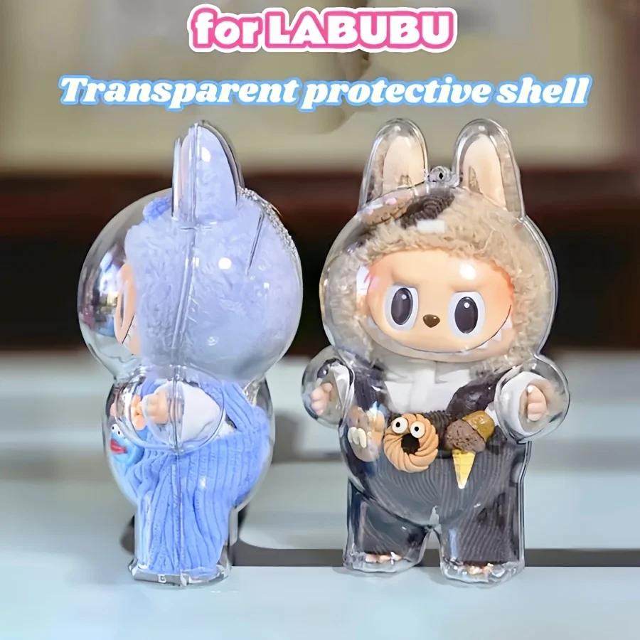 1pc Dustproof Display Case for Labubu - Protective Clear Pendant Holder for POP Mart Collectibles, Excludes Dolls