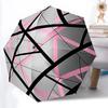 1pc Geometric Pattern Automatic Opening/Closing Folding Umbrella with 8 Ribs,Windproof Portable Sunshade Umbrella Holiday Gift Yy260401004