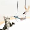 1PC Cat Teaser Cat Stick Insect Cat Self-hi Antiboredom Wire Replacement Head Antiboredom Toy Butterfly Dragonfly