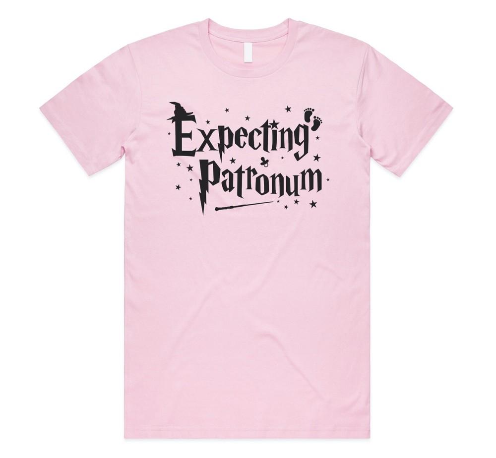 

Expecting Patronum T-shirt Tee Funny Expecto Pregnancy Reveal Baby Shower Gift S