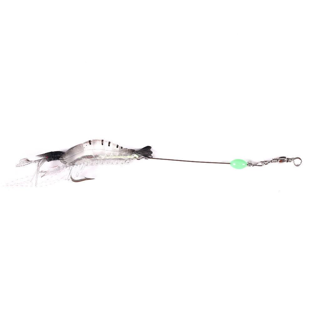 

8CMLuminous Artificial Grass Shrimp Lure5.5GFake Bait Bass Pike Special for Freshwater and Saltwater Universal Lure Soft Bait 8CM-5.5G