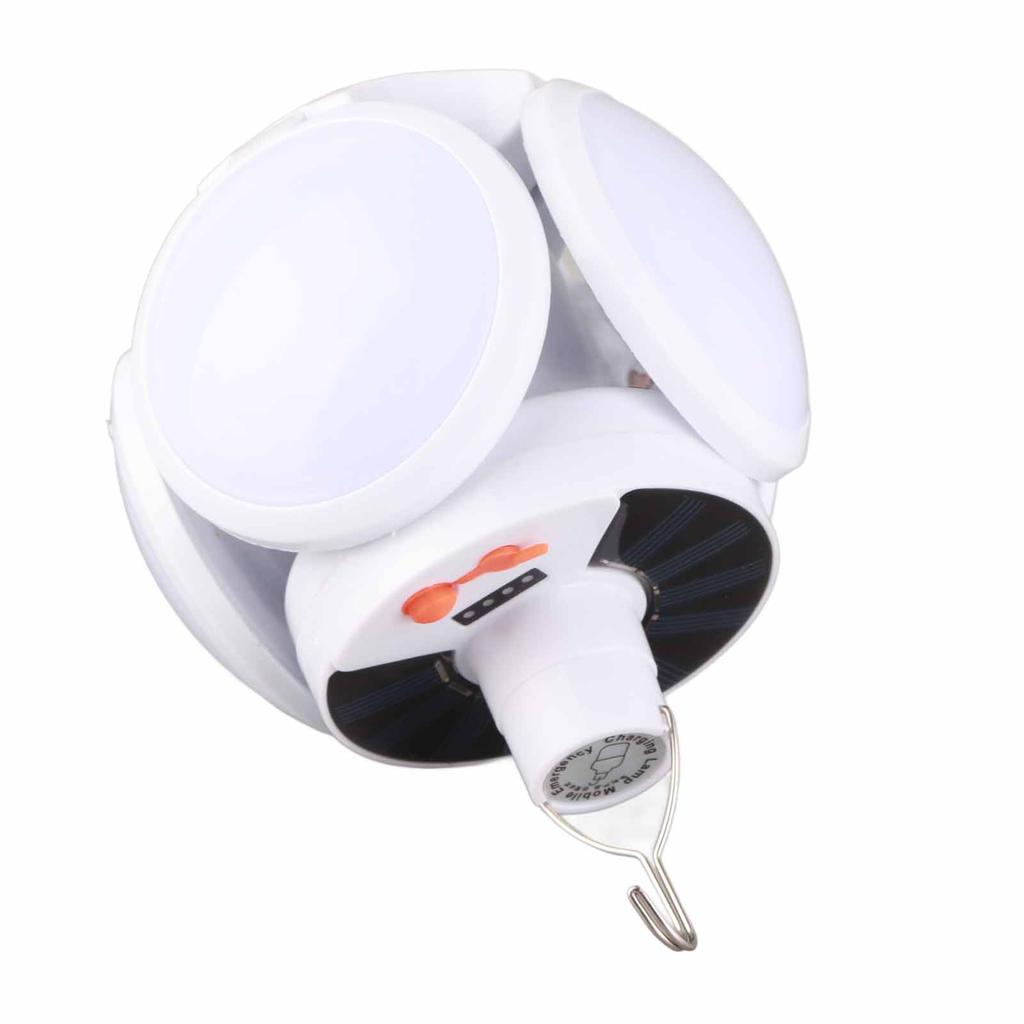 Balllampe Faltbares Solar-USB-Lade-LED-Licht mit hoher Helligkeit für Camping im Freien