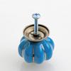 Kitchen Cabinet Storage Colorful Ceramic Knob Dressers Wardrobe Pumpkin Handle Single Hole Cabinet Screw Furniture Home Decor