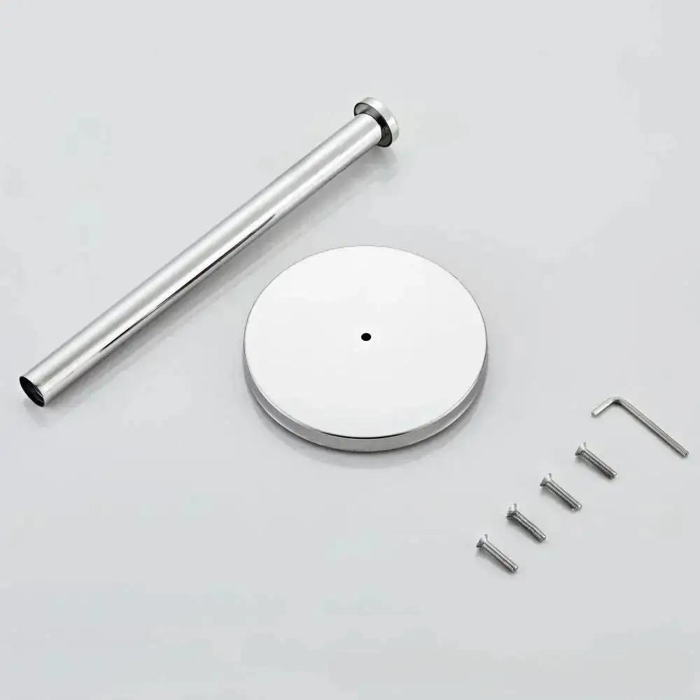 Nowy 2025 Nowy 1-częściowy Zupełnie Nowy Pionowy Podłogowy Uchwyt na Ręczniki Papierowe ze Stali Nierdzewnej, Folia Plastikowa, Dekoracja Domu do 1