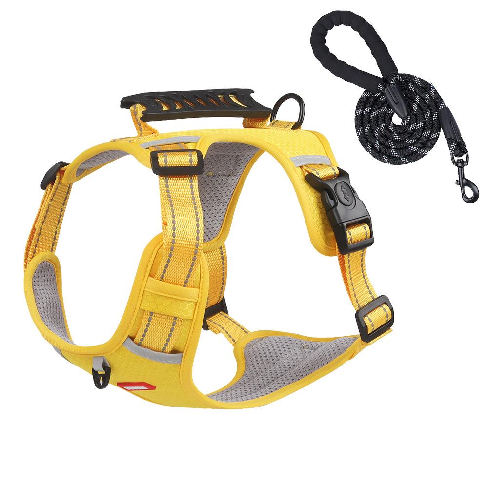 New Pet Chest Strap Vest Type Reflective Large Dog Chest Strap Explosion-proof Dog Traction Rope