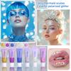 Glitzergel: Meerjungfrauen-Schuppen für Gesicht, Körper und Lippen; Glitter Lidschatten; , Schimmerndes Bühnen-Make-up 0 ml