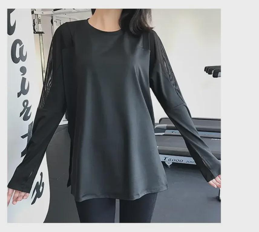 Women's Long-Sleeve Quick-Dry Yoga Top