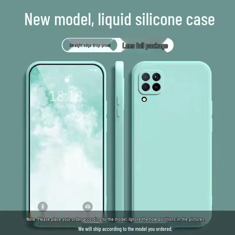 

Huawei P40 Lite 4G Silicone Drop Protection Phone Case, Skin-Friendly, Full Coverage, Simple Style. Huawei P40 Lite 4G світло-зелений колір