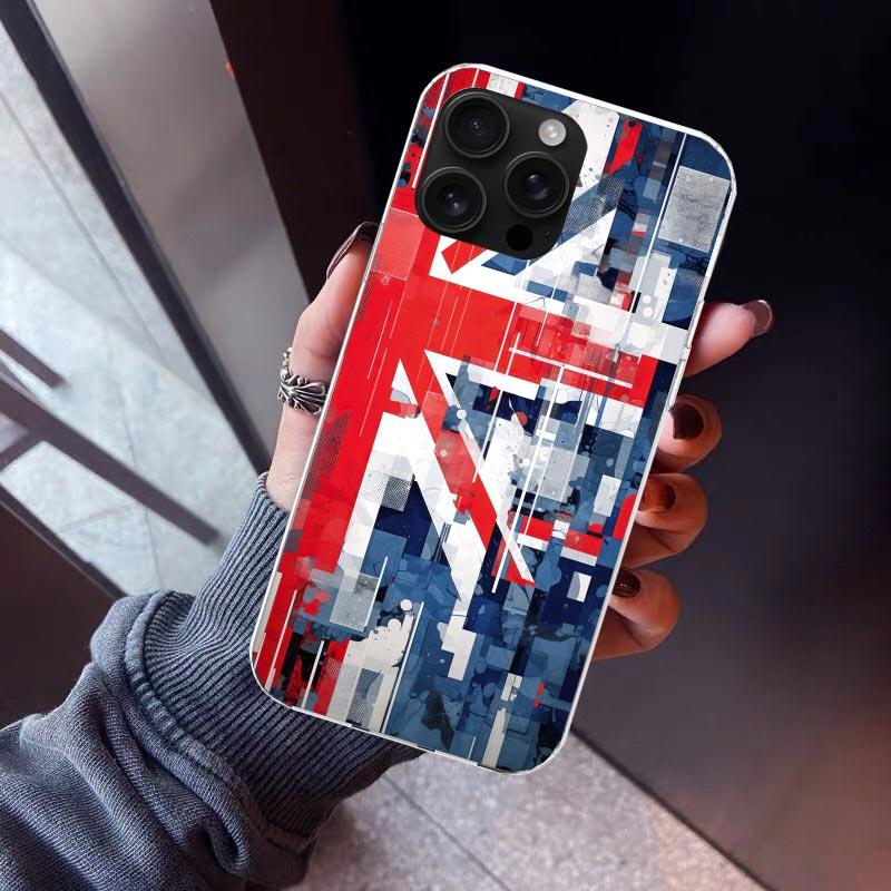 Union Jack England UK Flag Phone Case For iPhone 17 Air 16 15 Pro Max 14 Plus 13 Mini 12 11 Cover 7 8 SE Silicone Shell Print Fu