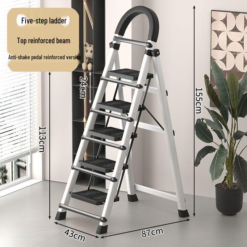Portable Multi-Functional A-Frame Folding Ladder for Home and Engineering Use