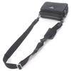 Great PRADA Shoulder Bag Triangle logo mini pouch black Safiano Used