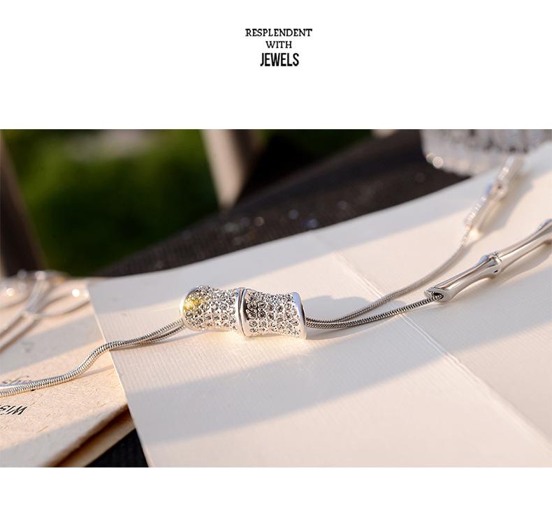 Versatile autumn and winter explosive sweater chain niche long necklace pendant fringed accessories pendant