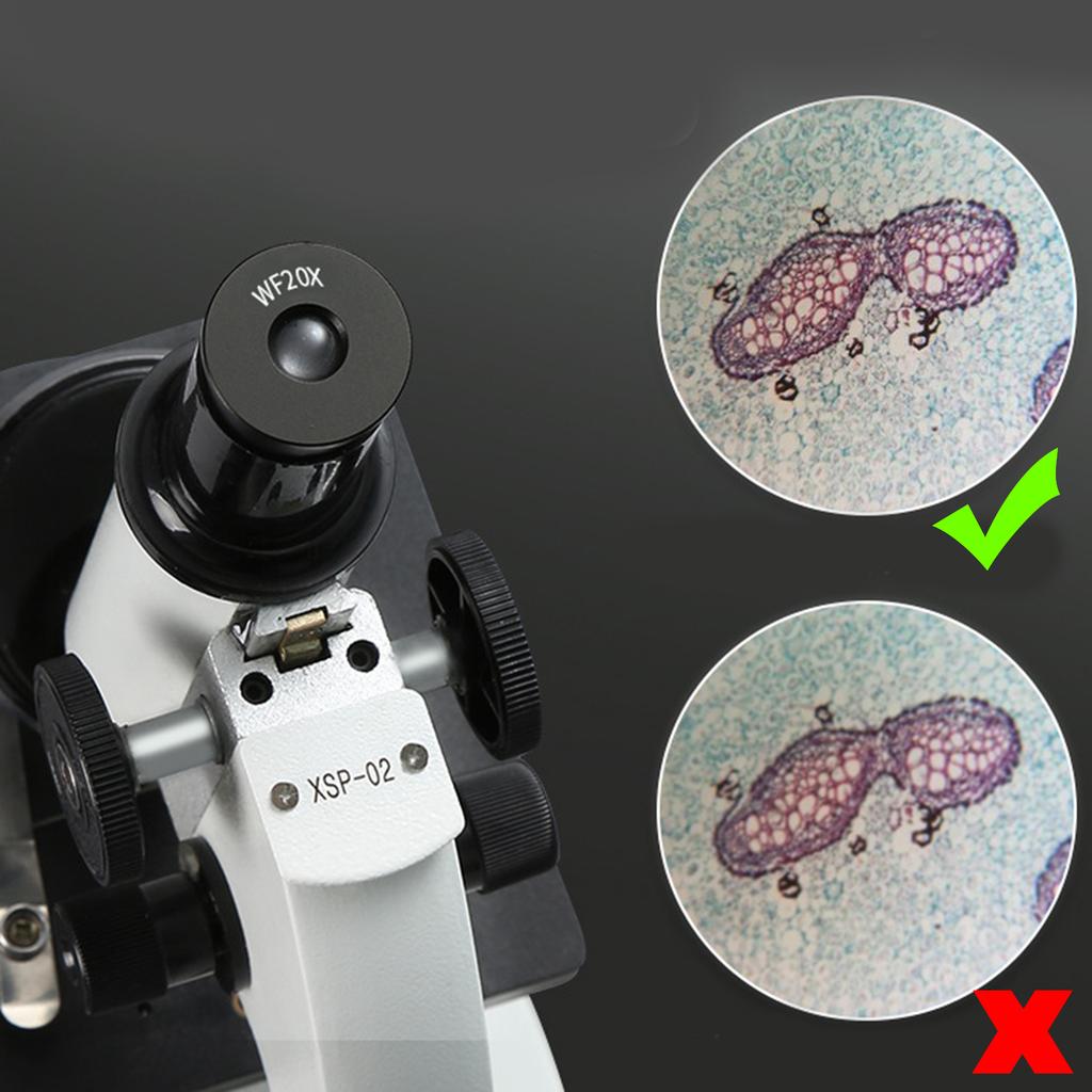 Optical Eyepiece Ocular Lens/Barlow Lens 23.2mm Mounting Port for Various Biological Microscope Wide Angle Ocular Lens