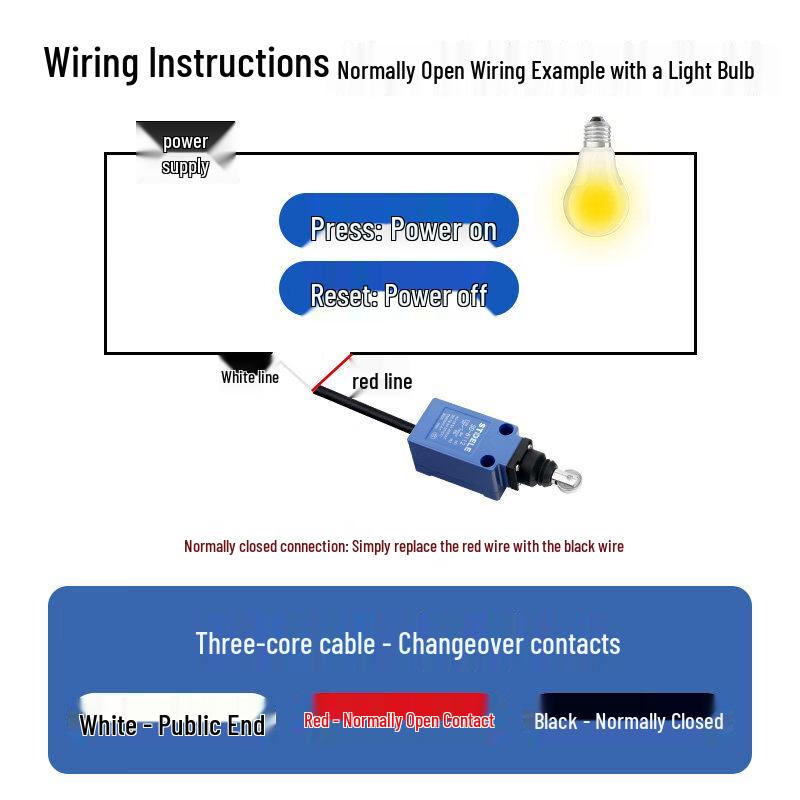 Interruptor de Limite à Prova d'Água RSRDDY SD-8104 IP68