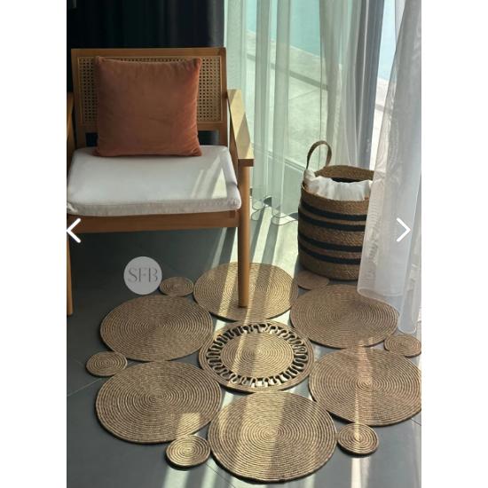 Covor din iută 100% reală, preș, covor de bucătărie, covoraș de baie, covor, covor, covor pentru sufragerie, covoraș pentru balcon