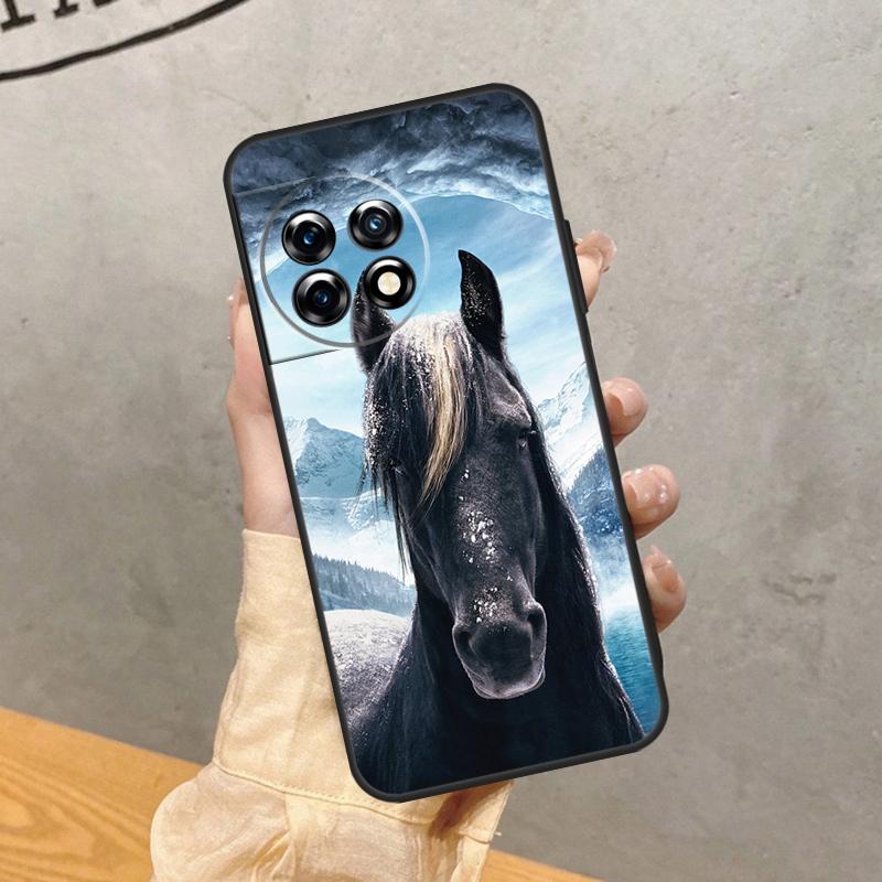 Horse Animal Case For OnePlus 15 15R 13 13R 13T 12 12R 11 10 10R 10T 8T Nord 5 CE 4 2 3 Lite N20 N30 Cover