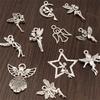 18/48Pcs/Lot Silvery Angel Pendants for Handmade DIY Earrings Necklaces Bracelets Decorative Jewelry Making Materials