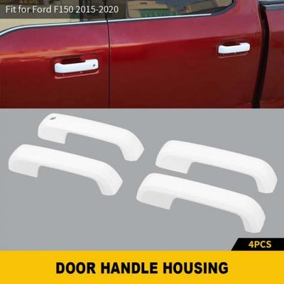 For 2015- FORD F150 Crew Cab External Door Handle COVERS W/O Smart Key WHITE