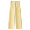 Women's Yellow Wide-Leg Jeans, Summer 2025 - Thin, Loose, Small Size, Straight-Leg Style
