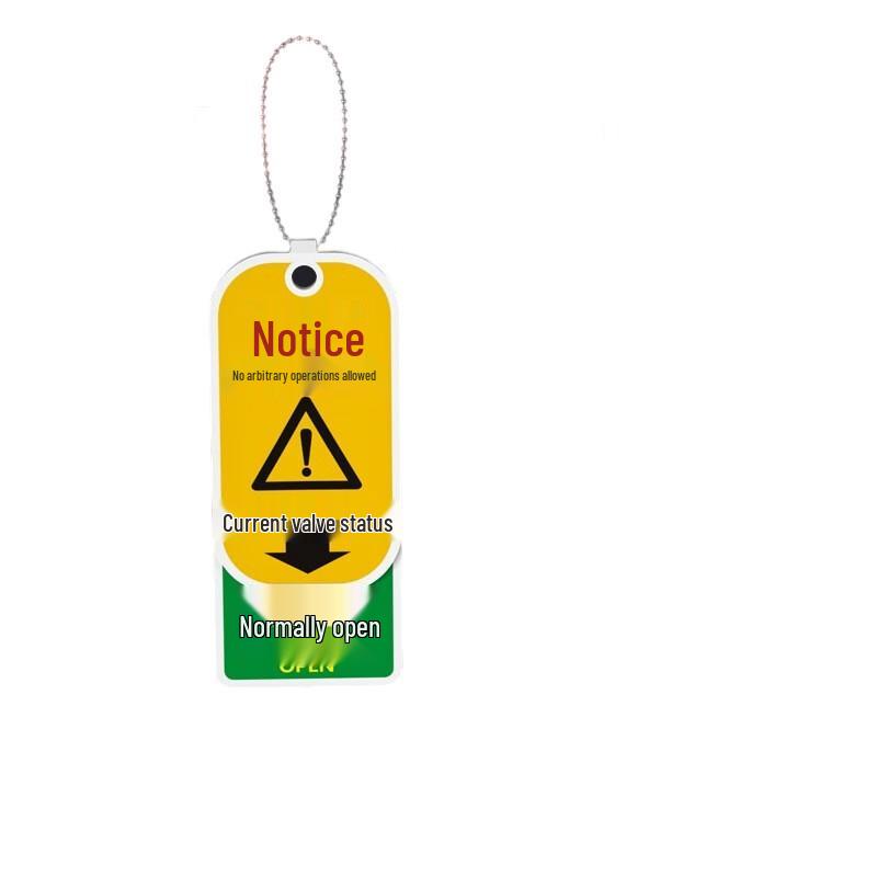 WEZHO Rotating Normally Open/Closed Valve Tag
