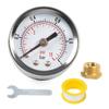 Oil Fuel Pressure Gauge Universal 1/8 NPT 3/8 NPT Polished Case 0-1bar 0-15 Psi Oil Press Gauge Fuel Gauge