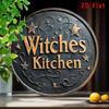 Vintage Metal Tin Witch Kitchen Wall Art Poster Halloween Home Decor Gift