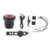 Black Aluminium Alloy Shell IPX6 Waterproof Bike Smart Brake Taillight Bicycle USB Charging Warning Tail Light Cycling