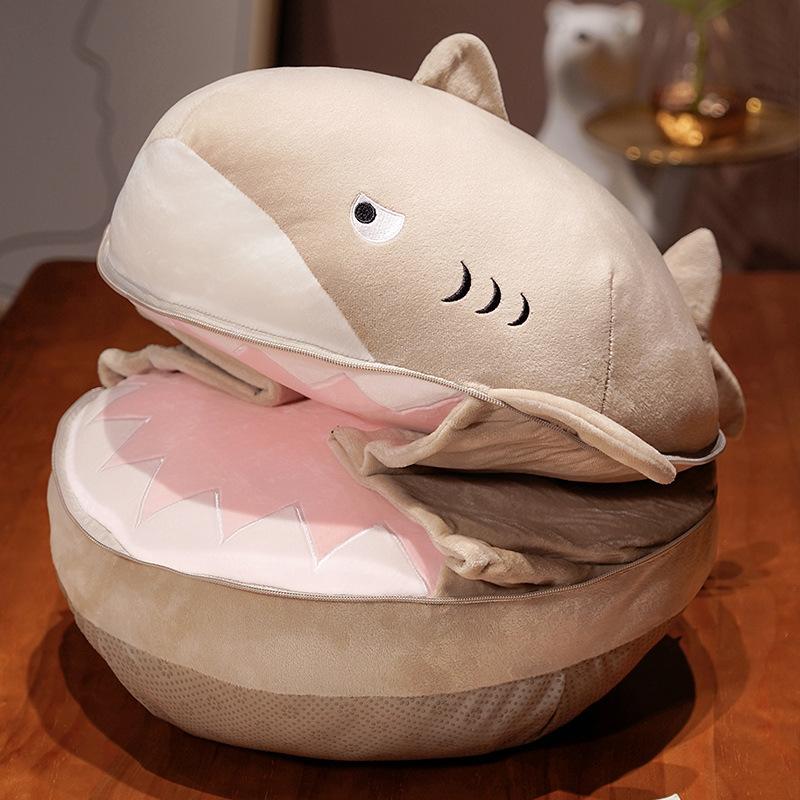 

Funny Big Mouth Crocodile Seat Cushion Autumn And Winter Warm Thickened Tatami Chair Cushion Bedroom One-Piece Seat Cushion Female 55*40cm
