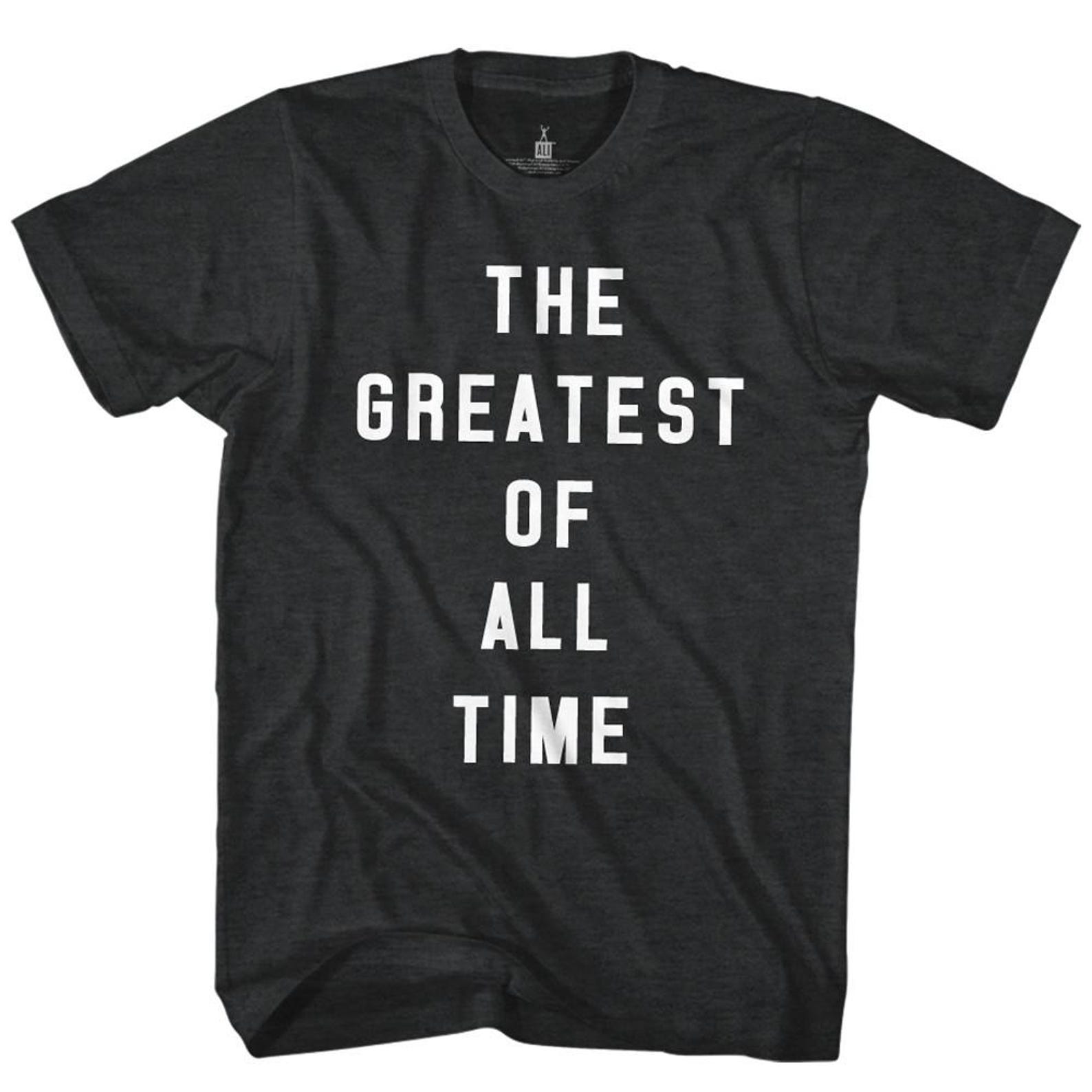 Muhammad Ali GOAT Black Heather Adult T-Shirt M